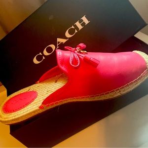 Coach Cassidy Espadrille Sandals in Pink Ruby